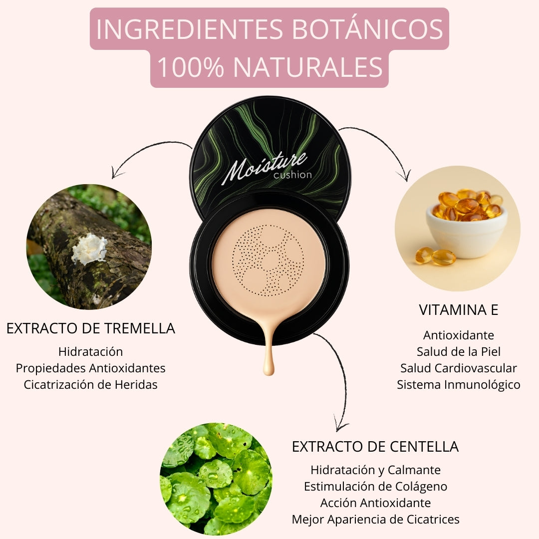 Base Moisture Cushion Luxe VeilCream CC + Brocha de Regalo