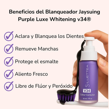 Blanqueador Purple Luxe Whitening v34® | Edición Limitada