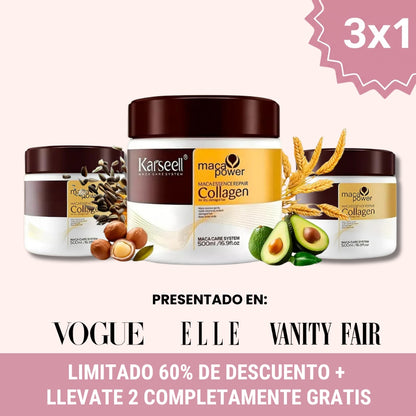 Mascarilla Capilar Maca Essence Repair® | Pelo Liso, Brillante y Sin Frizz en 5 Minutos — Sin Salón de Belleza