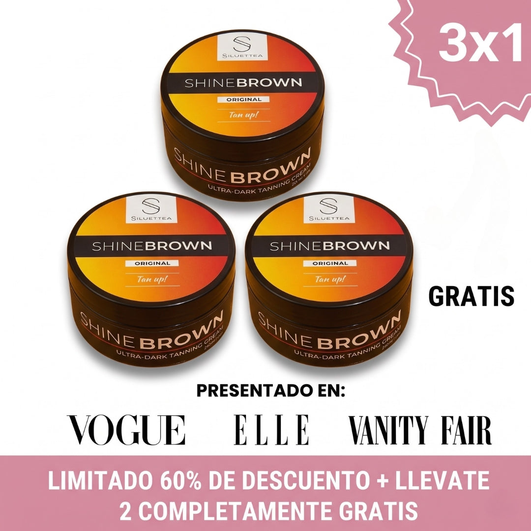Shine Brown® | Bronceado Intenso y Natural en Minutos — Sin Horas al Sol
