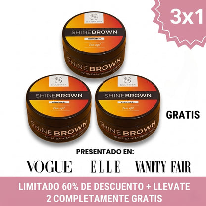 Shine Brown® | Bronceado Intenso y Natural en Minutos — Sin Horas al Sol