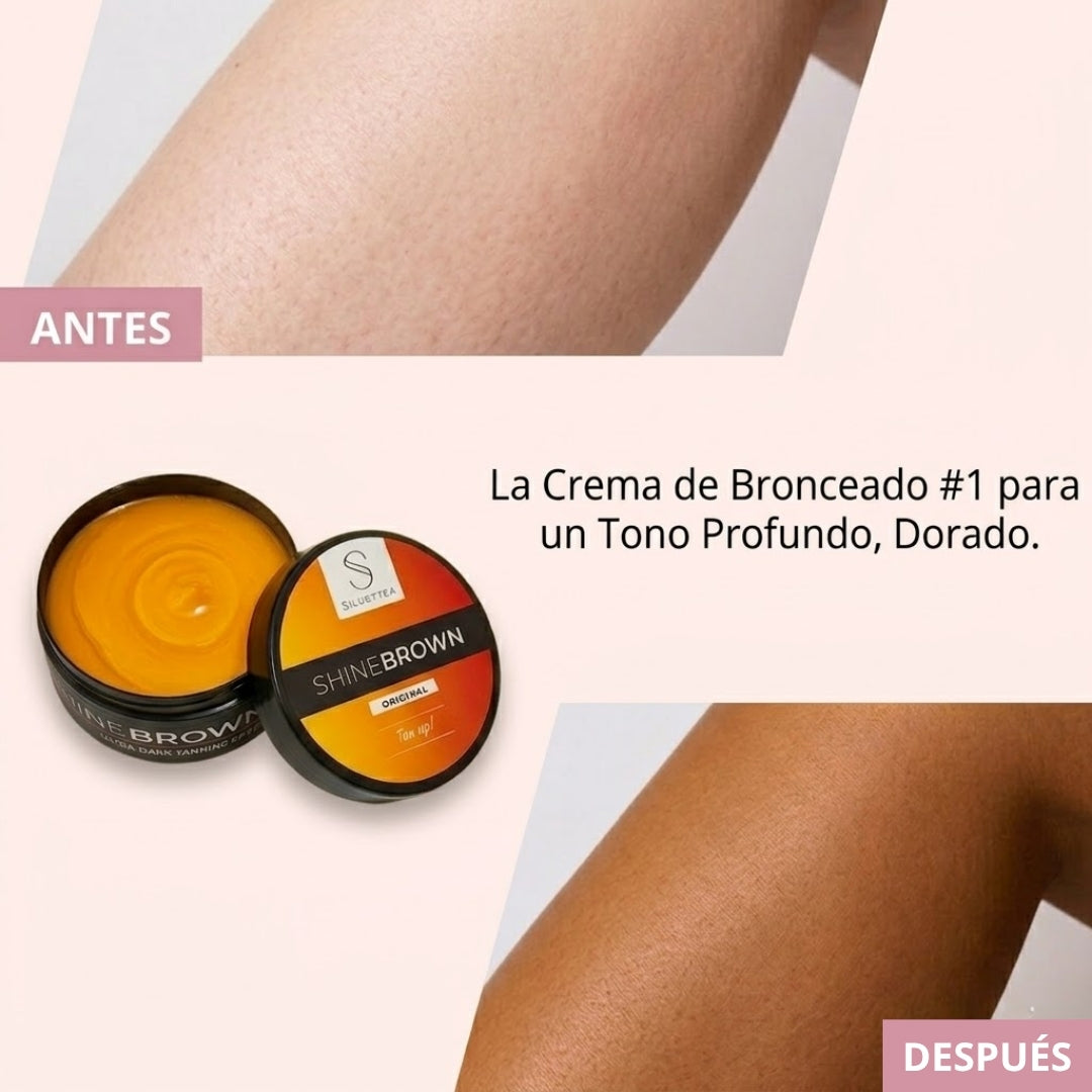 Shine Brown® | Bronceado Intenso y Natural en Minutos — Sin Horas al Sol