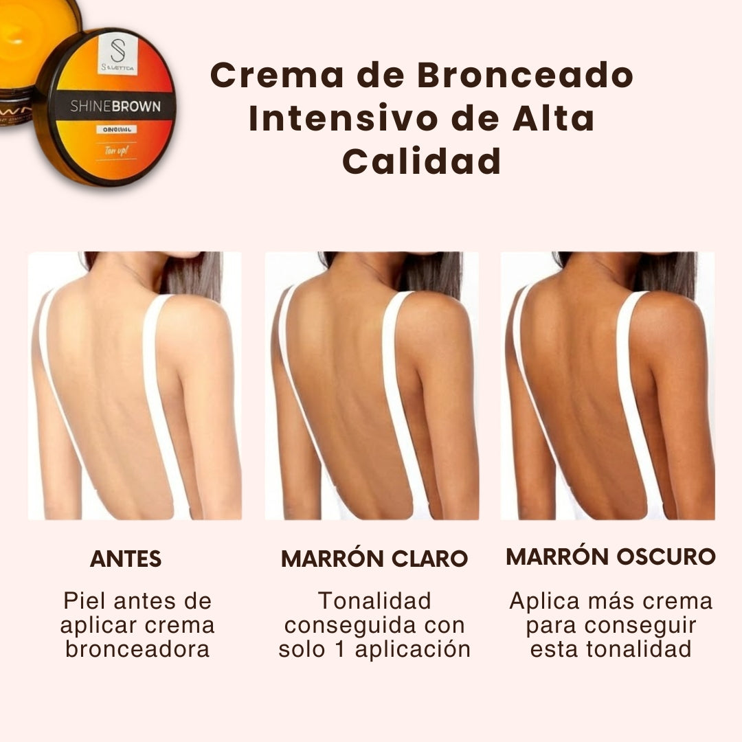 Shine Brown® | Bronceado Intenso y Natural en Minutos — Sin Horas al Sol
